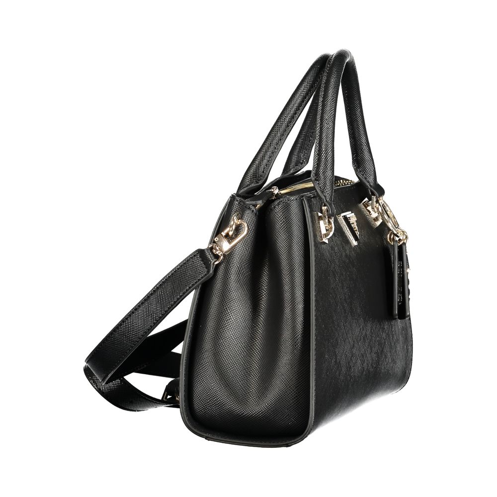 Sac à main en polyuréthane noir Guess
