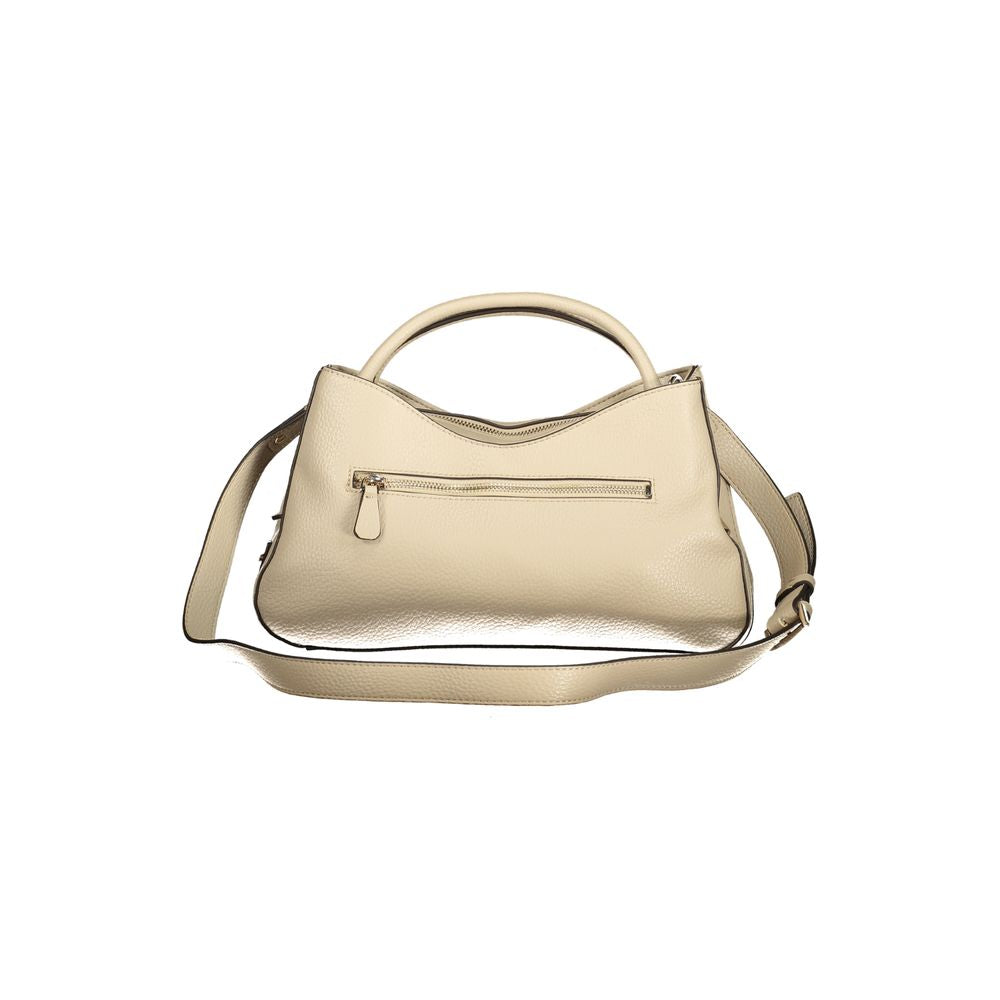 Sac à main en polyuréthane beige Guess