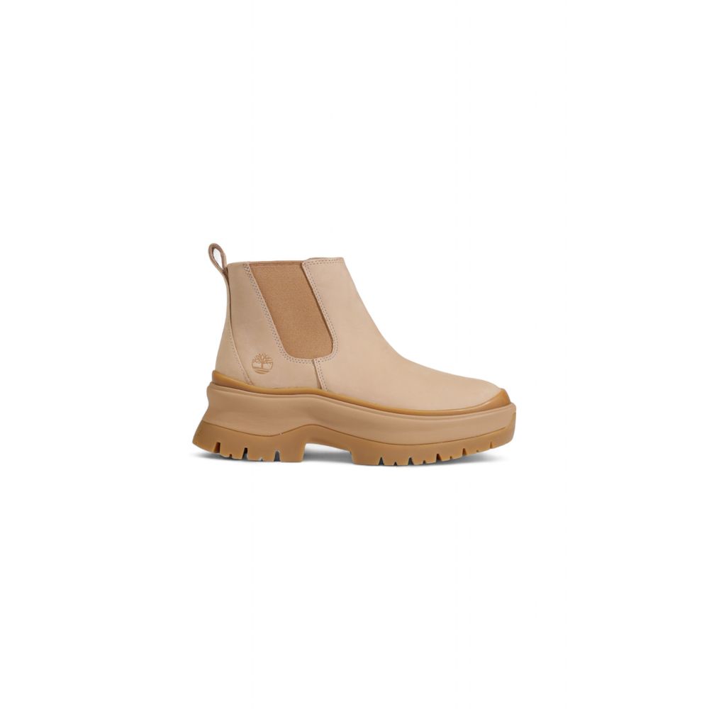 Bottines en daim beige Timberland
