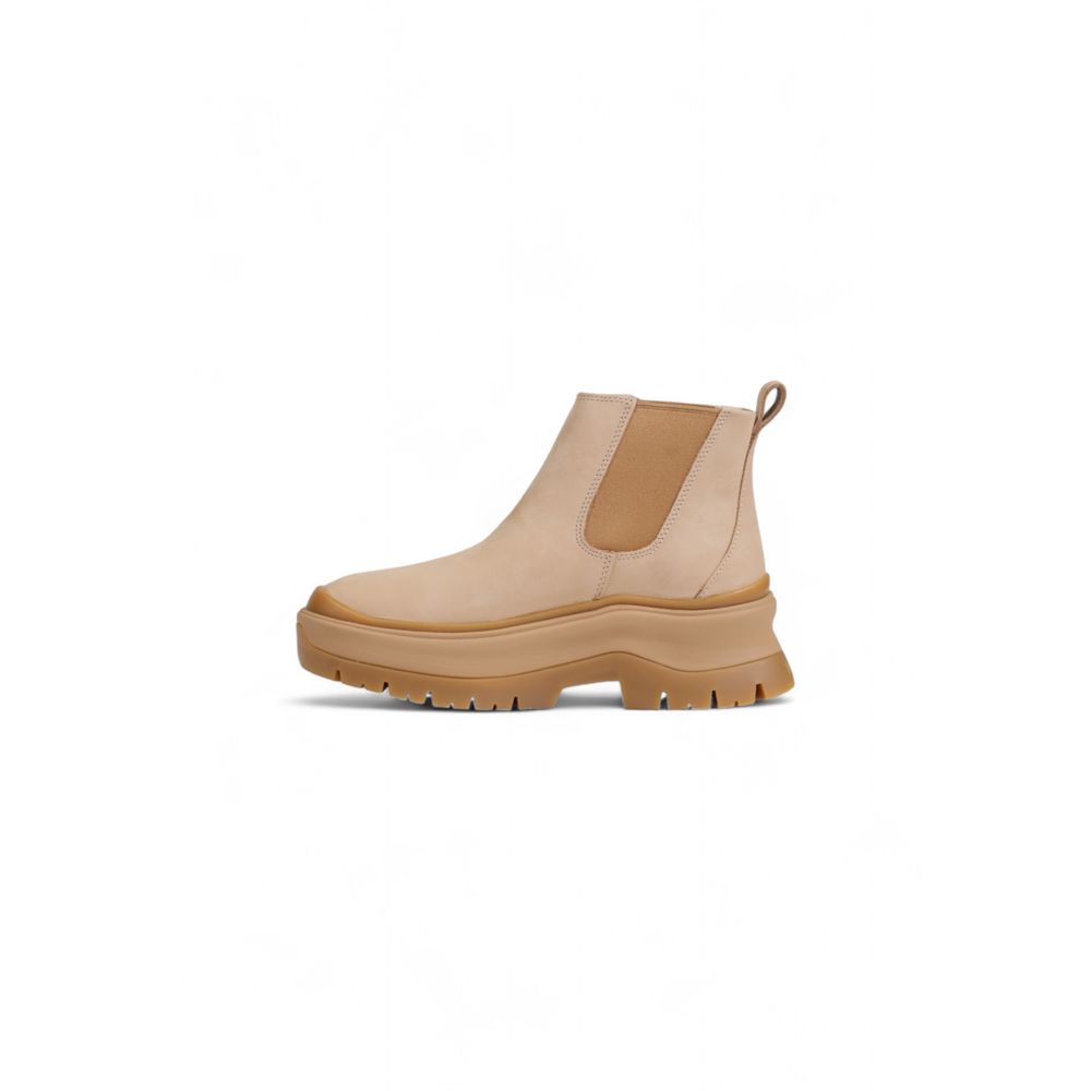 Bottines en daim beige Timberland
