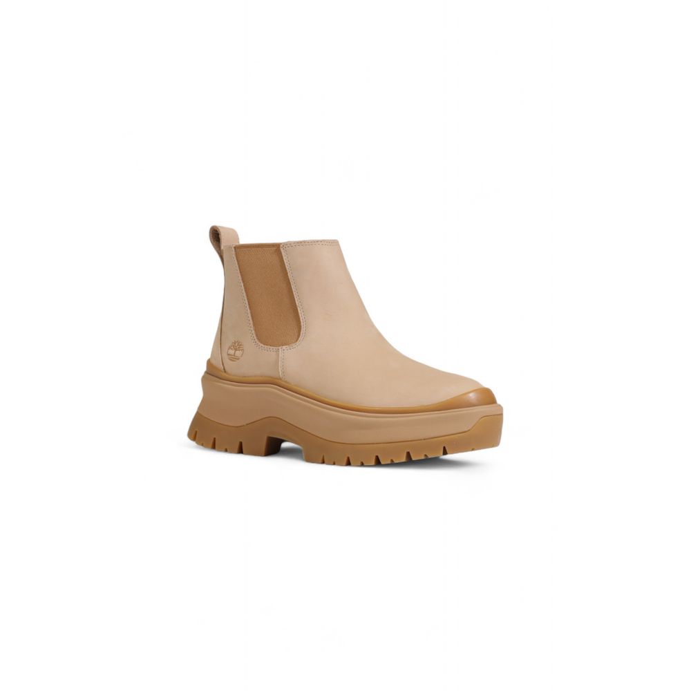 Bottines en daim beige Timberland