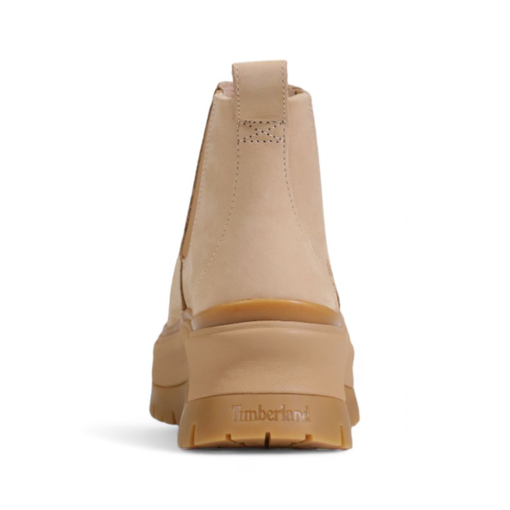Bottines en daim beige Timberland
