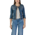 veste en jean bleu clair en coton Liu Jo