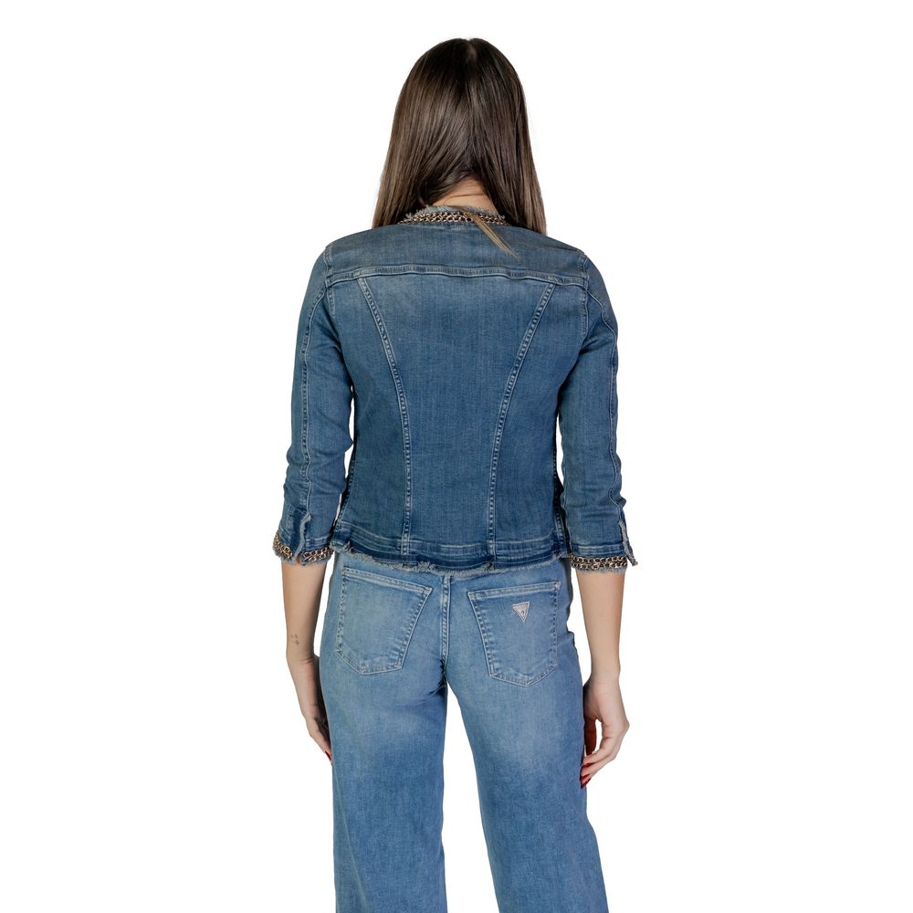 veste en jean bleu clair en coton Liu Jo