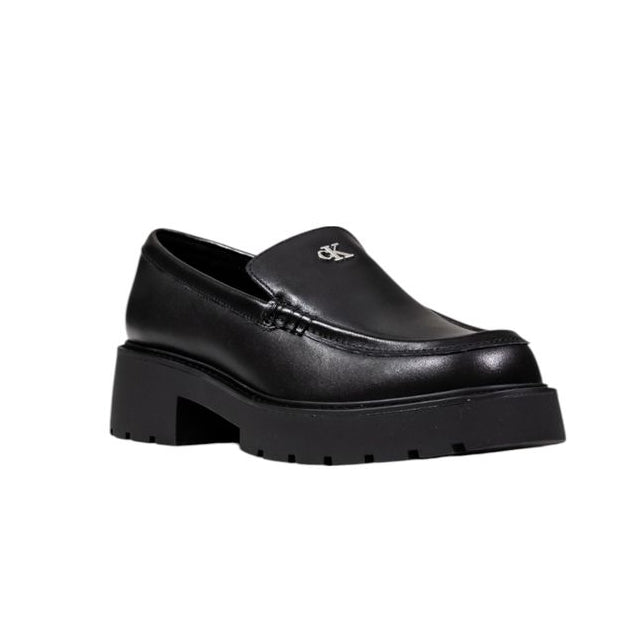 Mocassins en cuir noir Calvin Klein