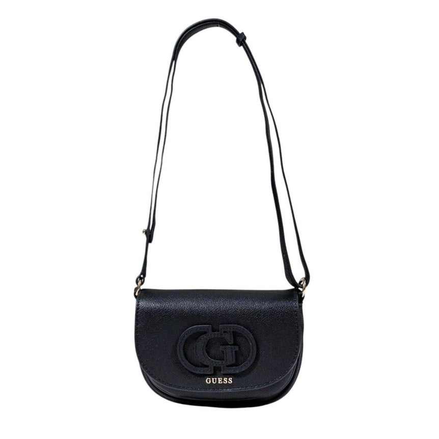 Sac bandoulière en polyéthylène noir Guess
