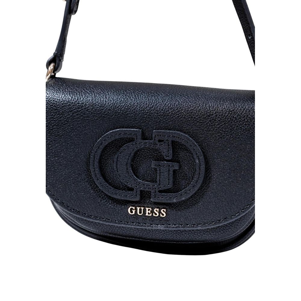 Sac bandoulière en polyéthylène noir Guess