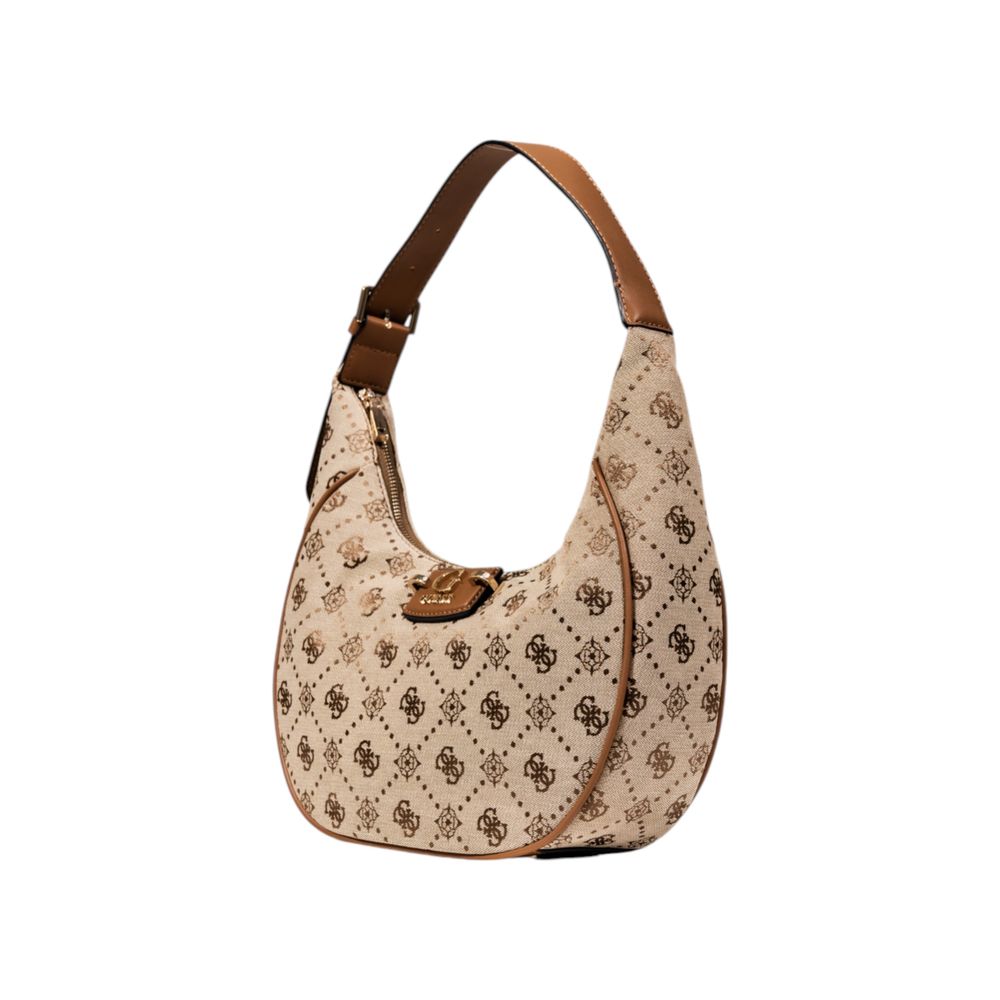 Sac à main beige en polyester guess