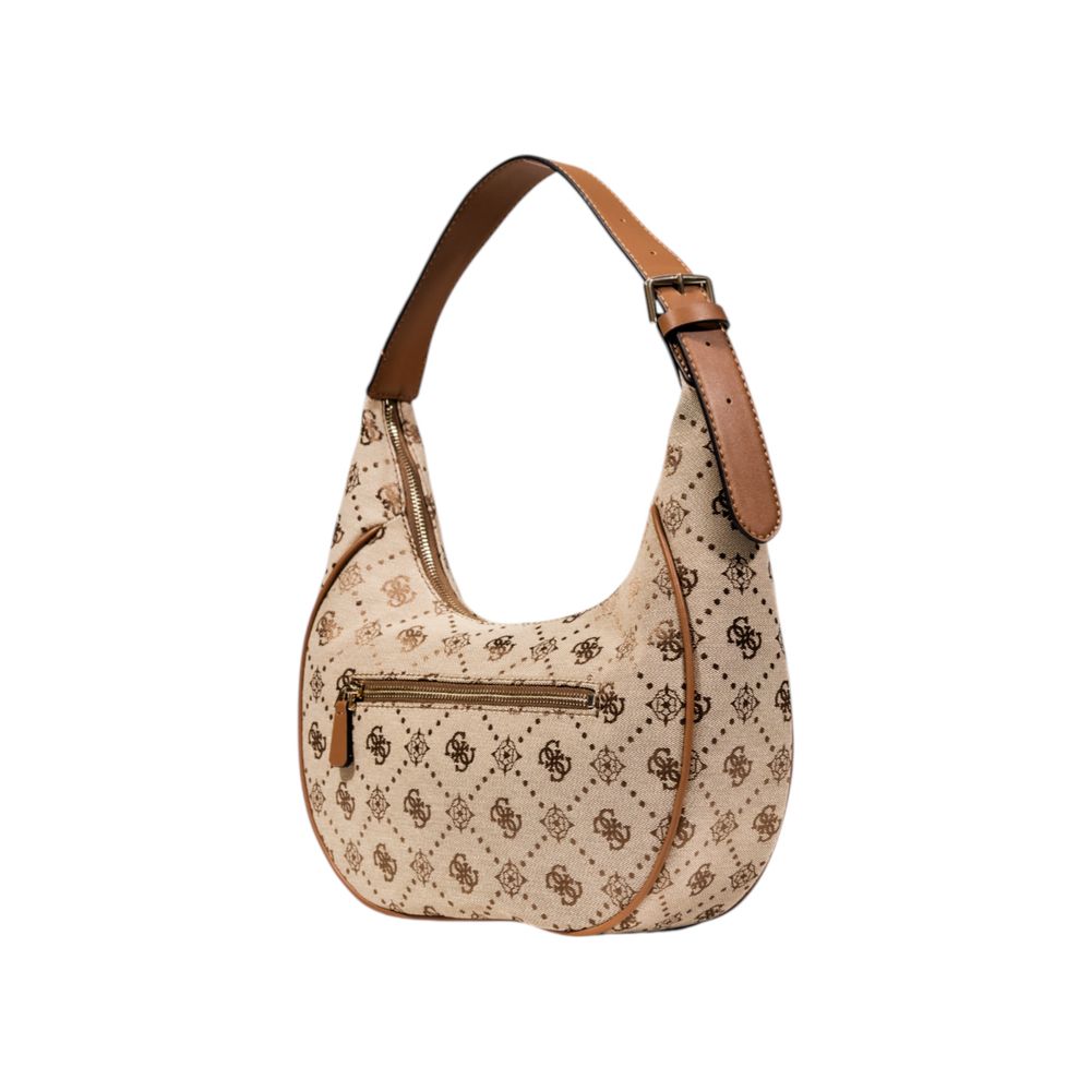 Sac à main beige en polyester guess