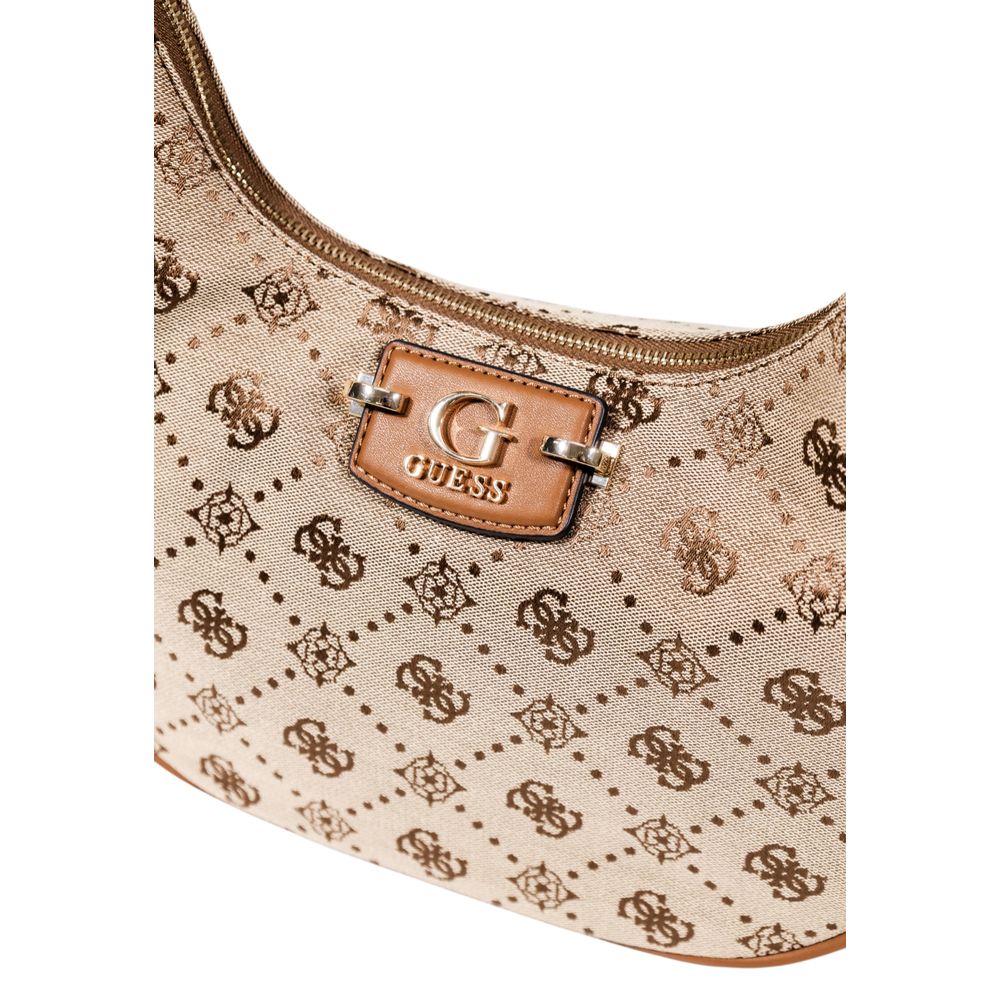 Sac à main beige en polyester guess