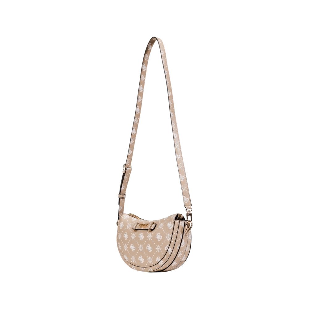 Sac bandoulière beige en polyéthylène Guess