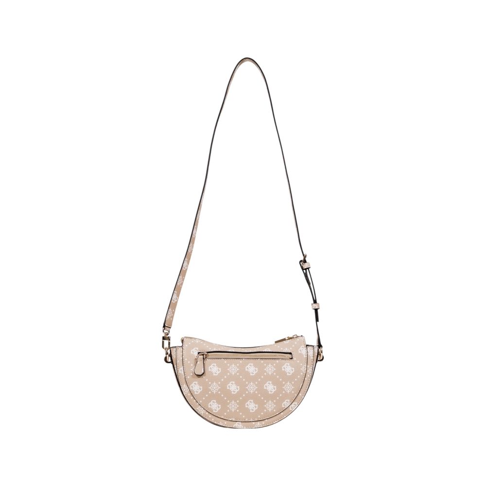 Sac bandoulière beige en polyéthylène Guess