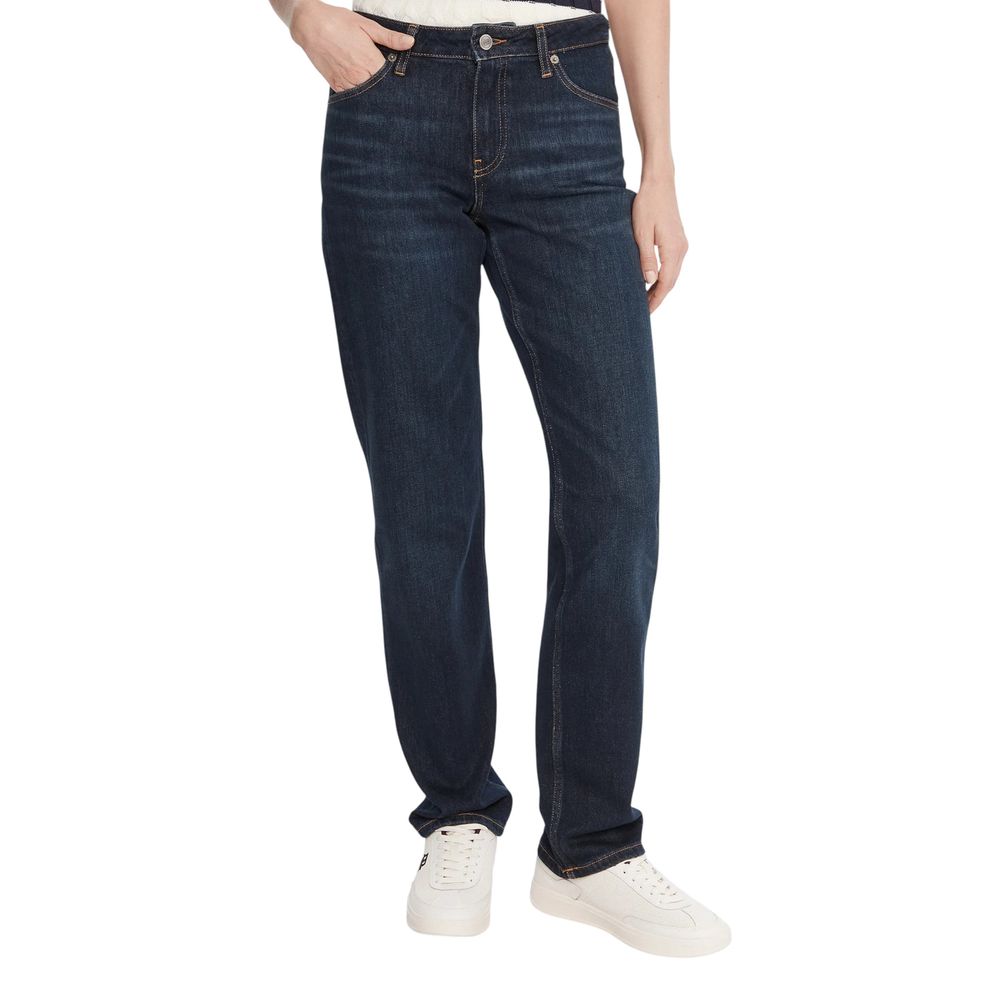 Jean mom bleu en coton recyclé Tommy Hilfiger