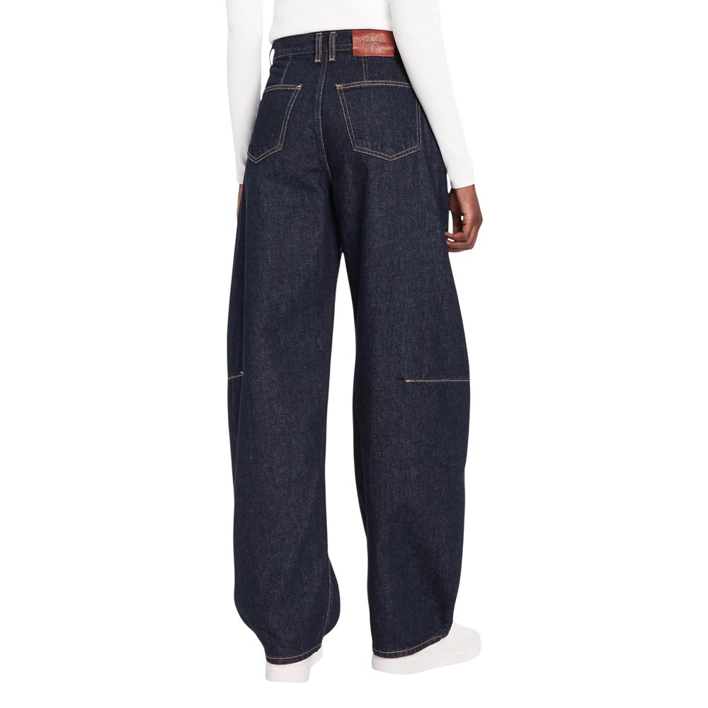 Jean mom en coton bleu Calvin Klein