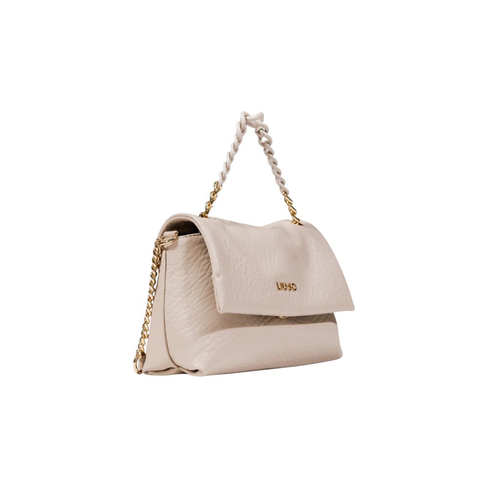 Sac bandoulière beige en polyester Liu Jo