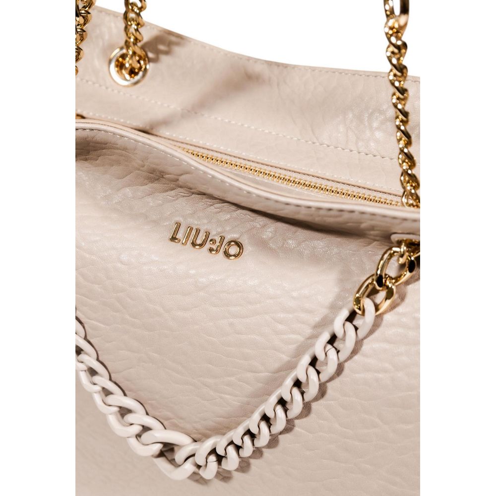 Sac à main beige en polyester Liu Jo