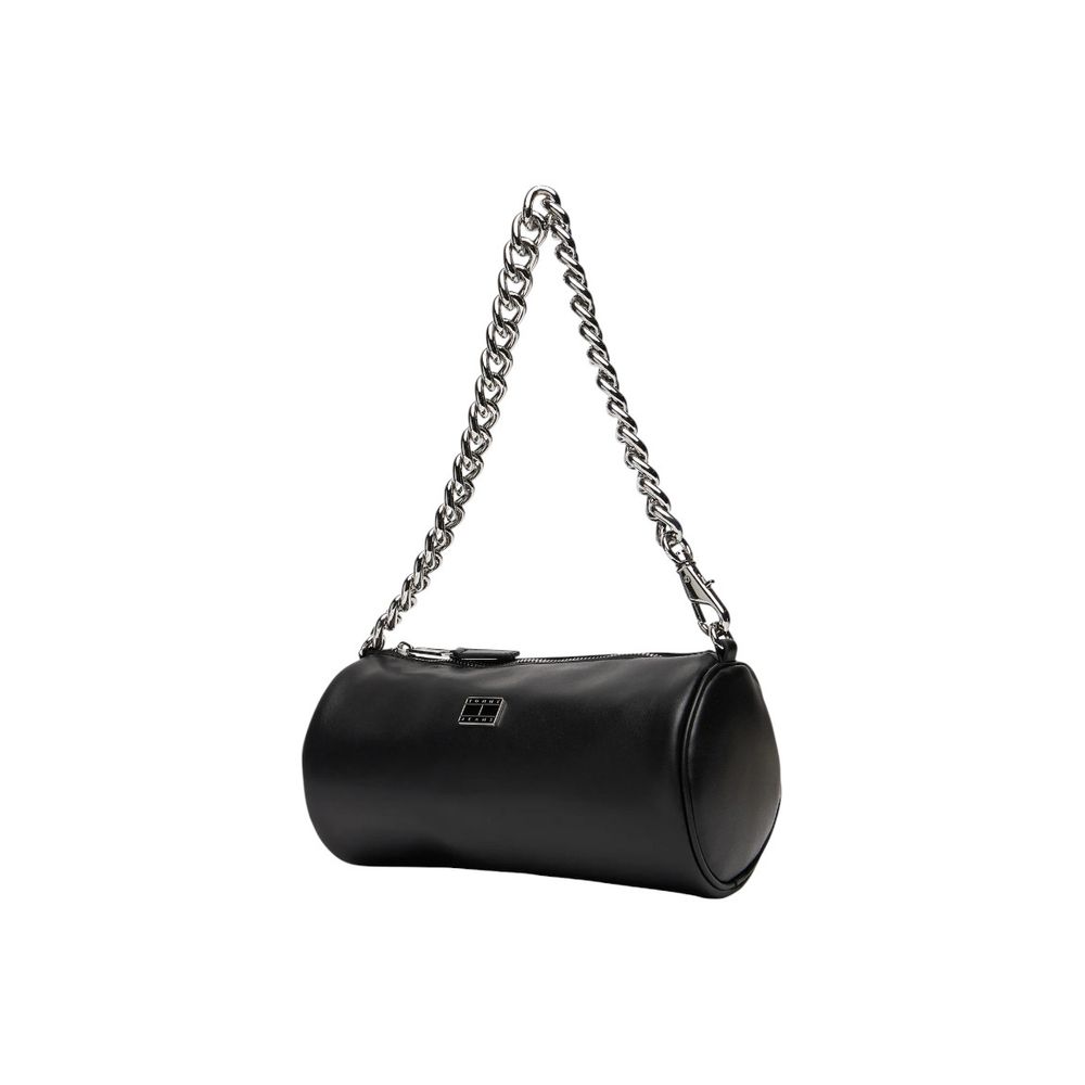 Sac bandoulière en cuir synthétique noir Tommy Hilfiger