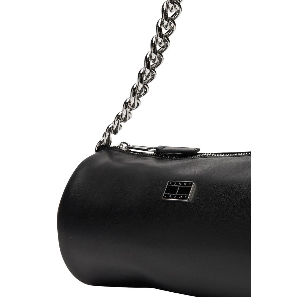 Sac bandoulière en cuir synthétique noir Tommy Hilfiger