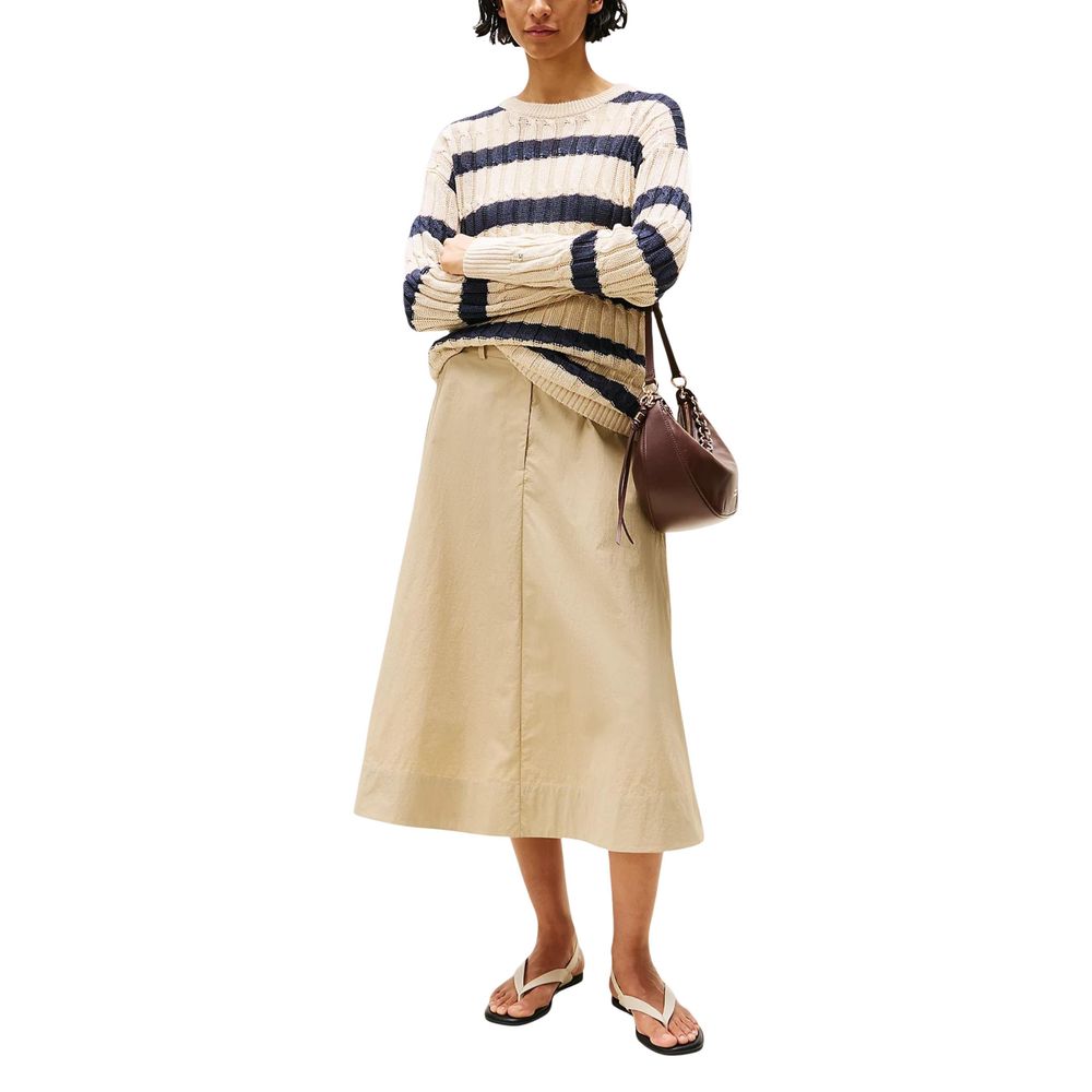 Pull en lin beige Tommy Hilfiger