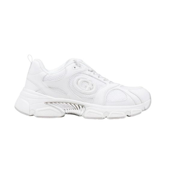 Baskets blanches à semelle épaisse Guess