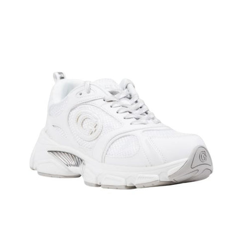 Baskets blanches à semelle épaisse Guess
