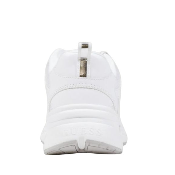 Baskets blanches à semelle épaisse Guess