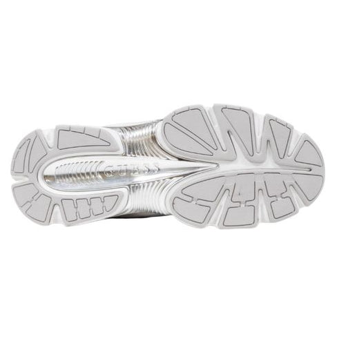 Baskets blanches à semelle épaisse Guess