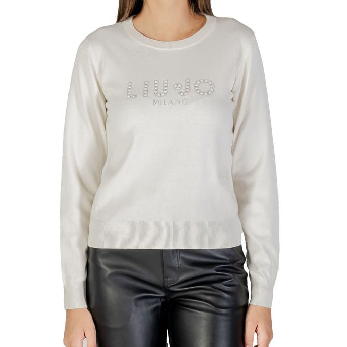 Pull blanc en viscose Liu-Jo