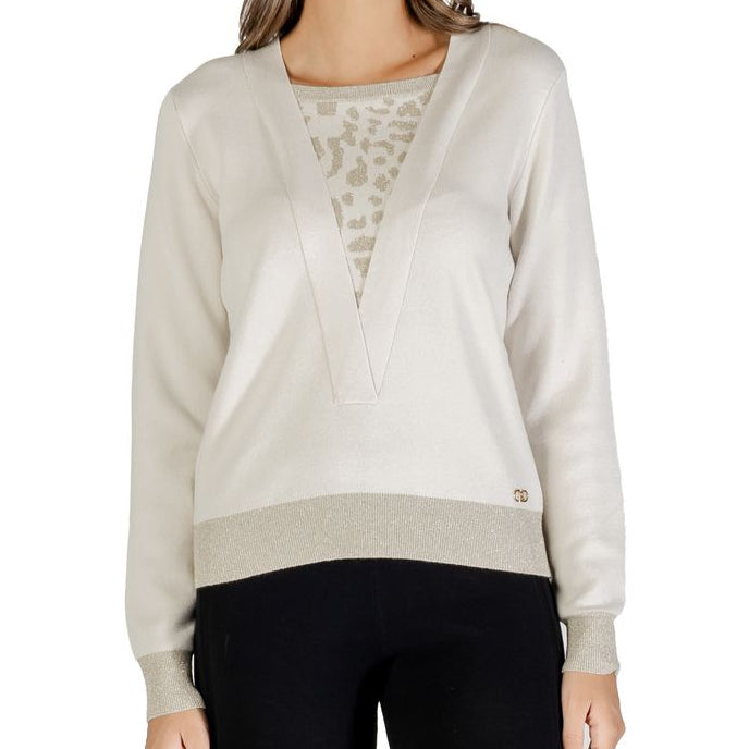 Pull blanc en viscose Liu-Jo