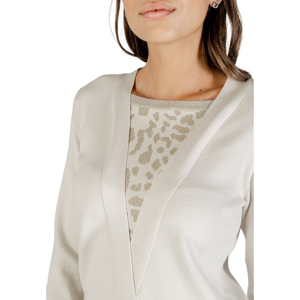Pull blanc en viscose Liu-Jo