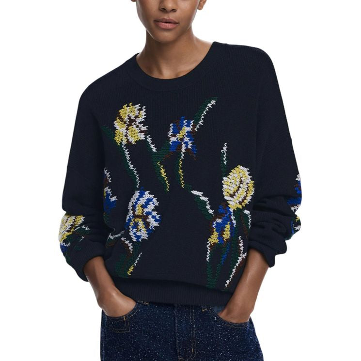 Pull en coton noir Desigual