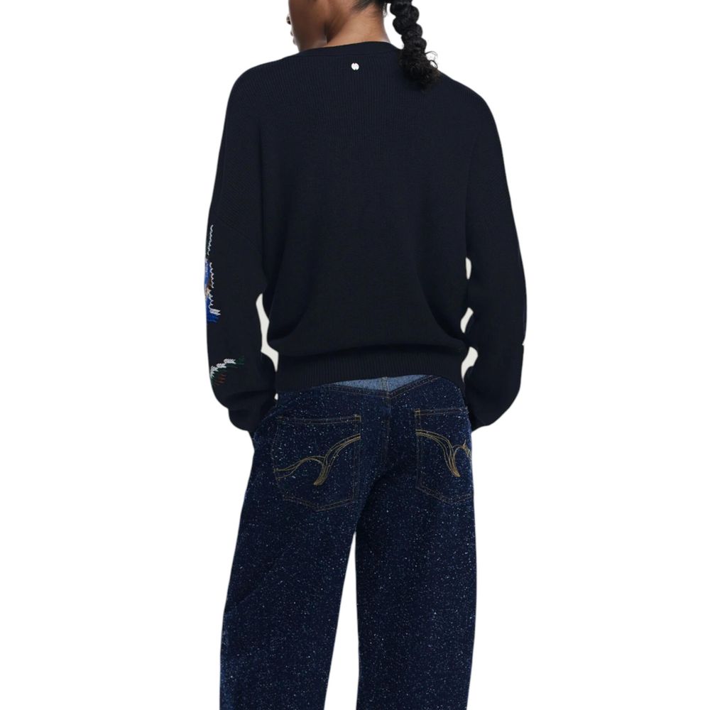 Pull en coton noir Desigual
