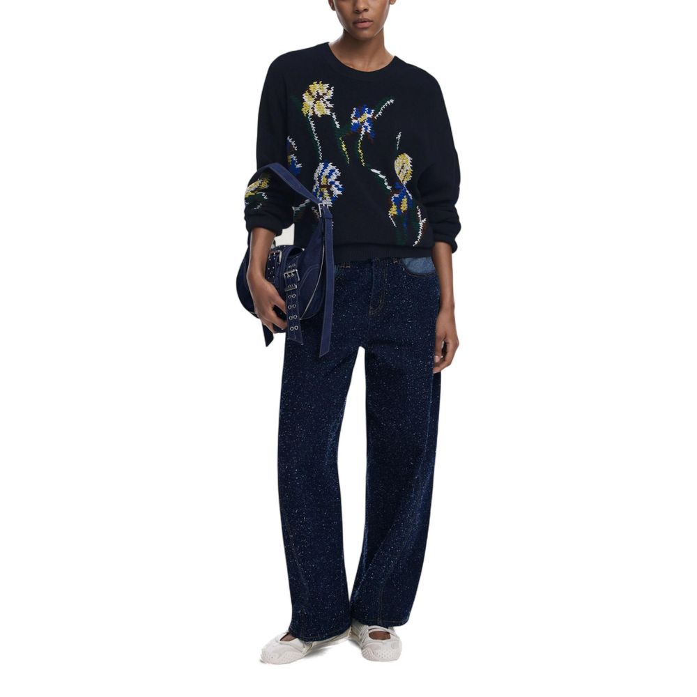 Pull en coton noir Desigual