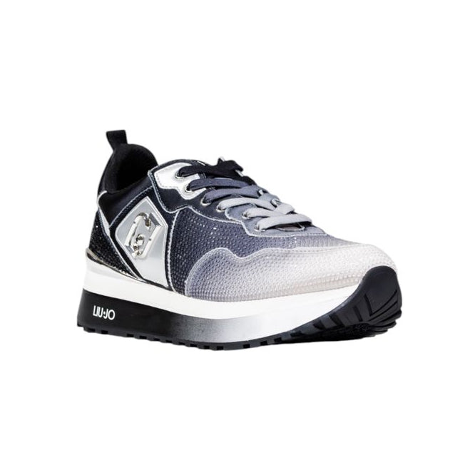 Baskets épaisses en synthétique noir et blanc Liu-Jo