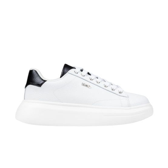 Baskets épaisses en cuir noir et blanc Liu-Jo