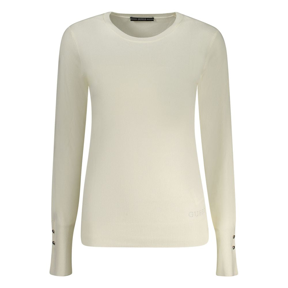 Pull en viscose blanche Guess
