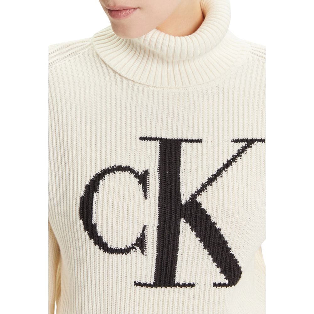 Pull beige en coton Calvin Klein
