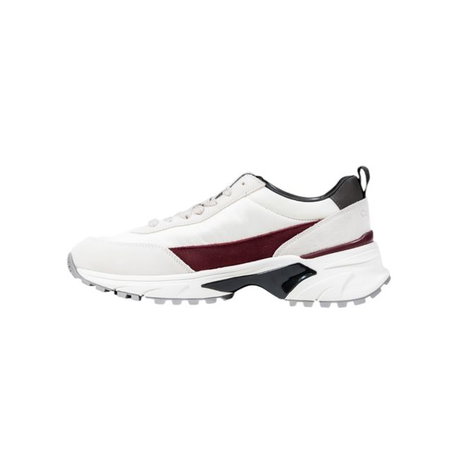 Baskets épaisses en daim crème Calvin Klein