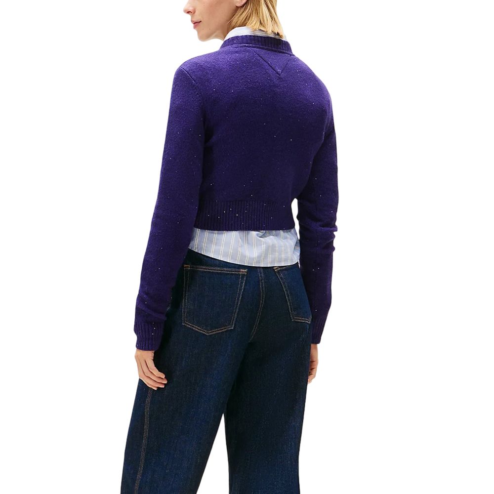 Pull violet en coton biologique Tommy Hilfiger