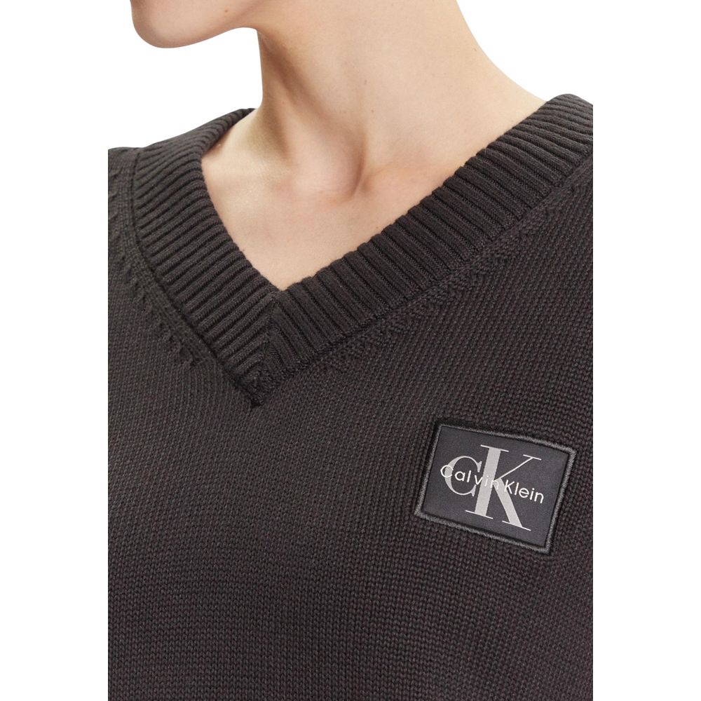 Pull en coton noir Calvin Klein