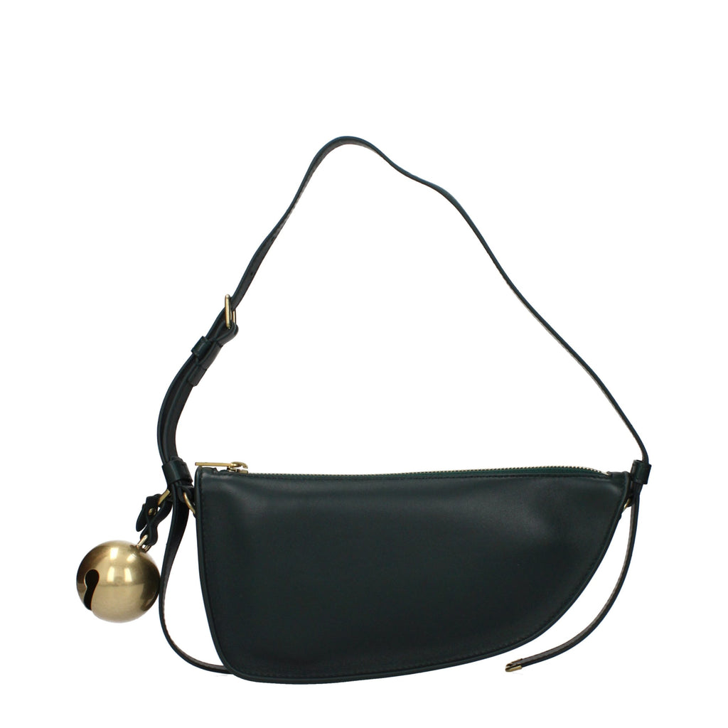 Sac bandoulière en cuir vert Burberry