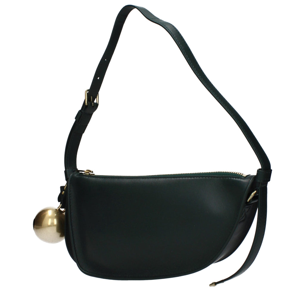 Sac bandoulière en cuir vert Burberry