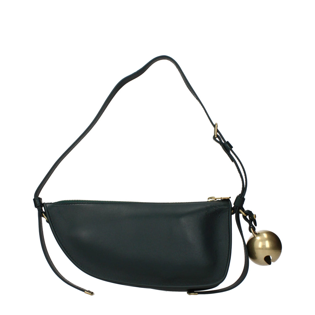 Sac bandoulière en cuir vert Burberry