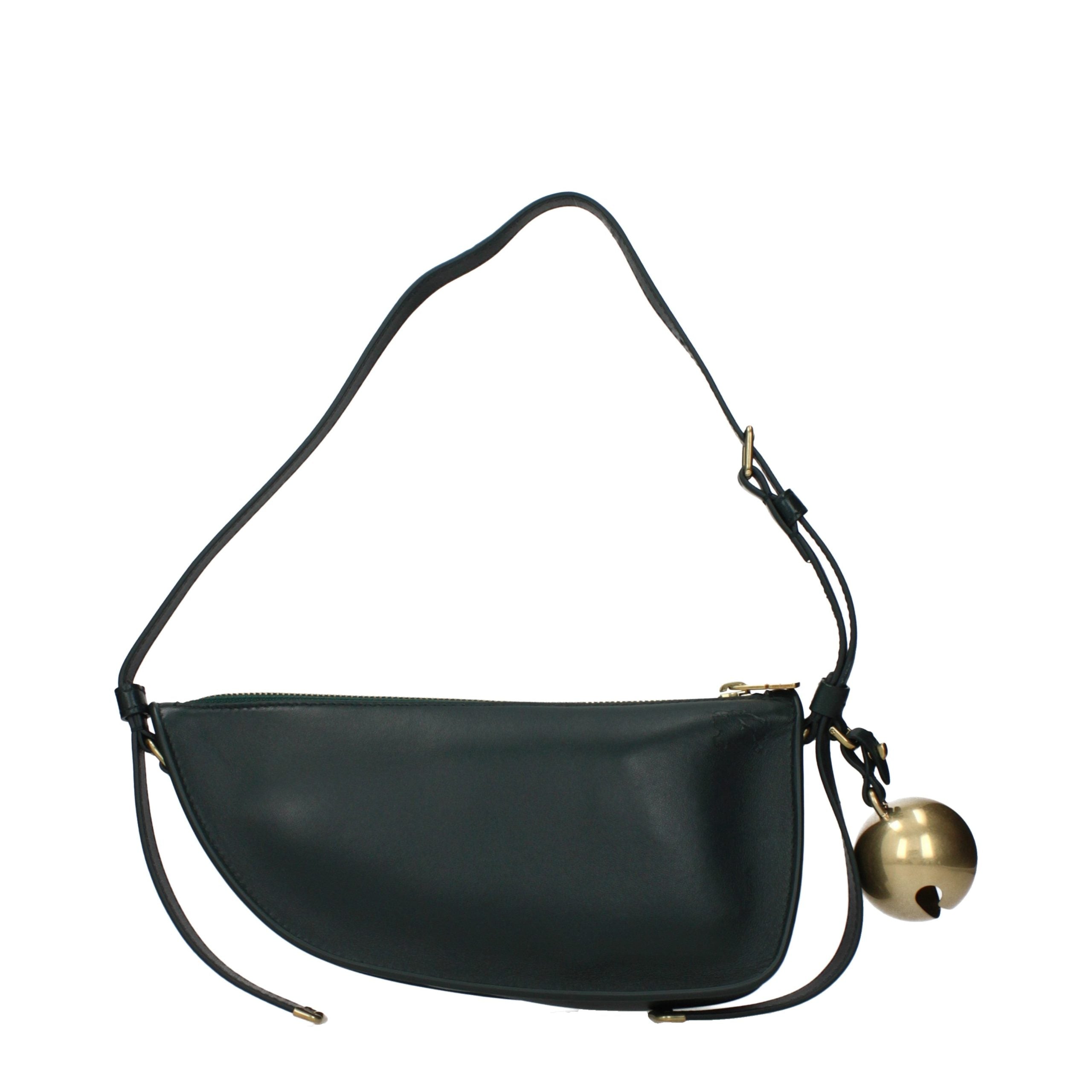 Sac bandoulière en cuir vert Burberry