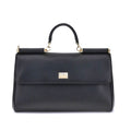 Sac à main Bos Taurus en cuir de veau noir Dolce&Gabbana