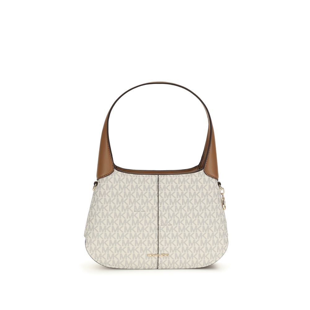 Sac bandoulière en coton beige Michael Kors