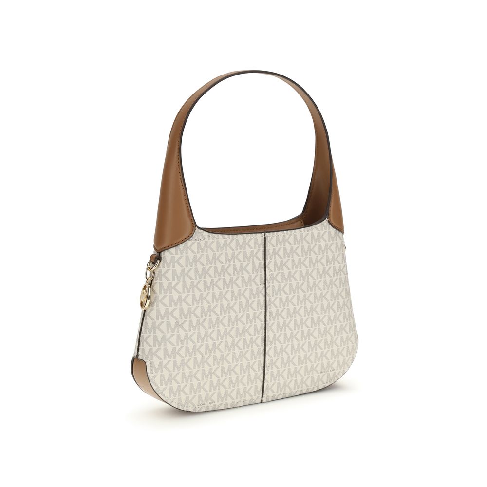 Sac bandoulière en coton beige Michael Kors