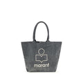 Sac cabas en coton gris Isabel Marant
