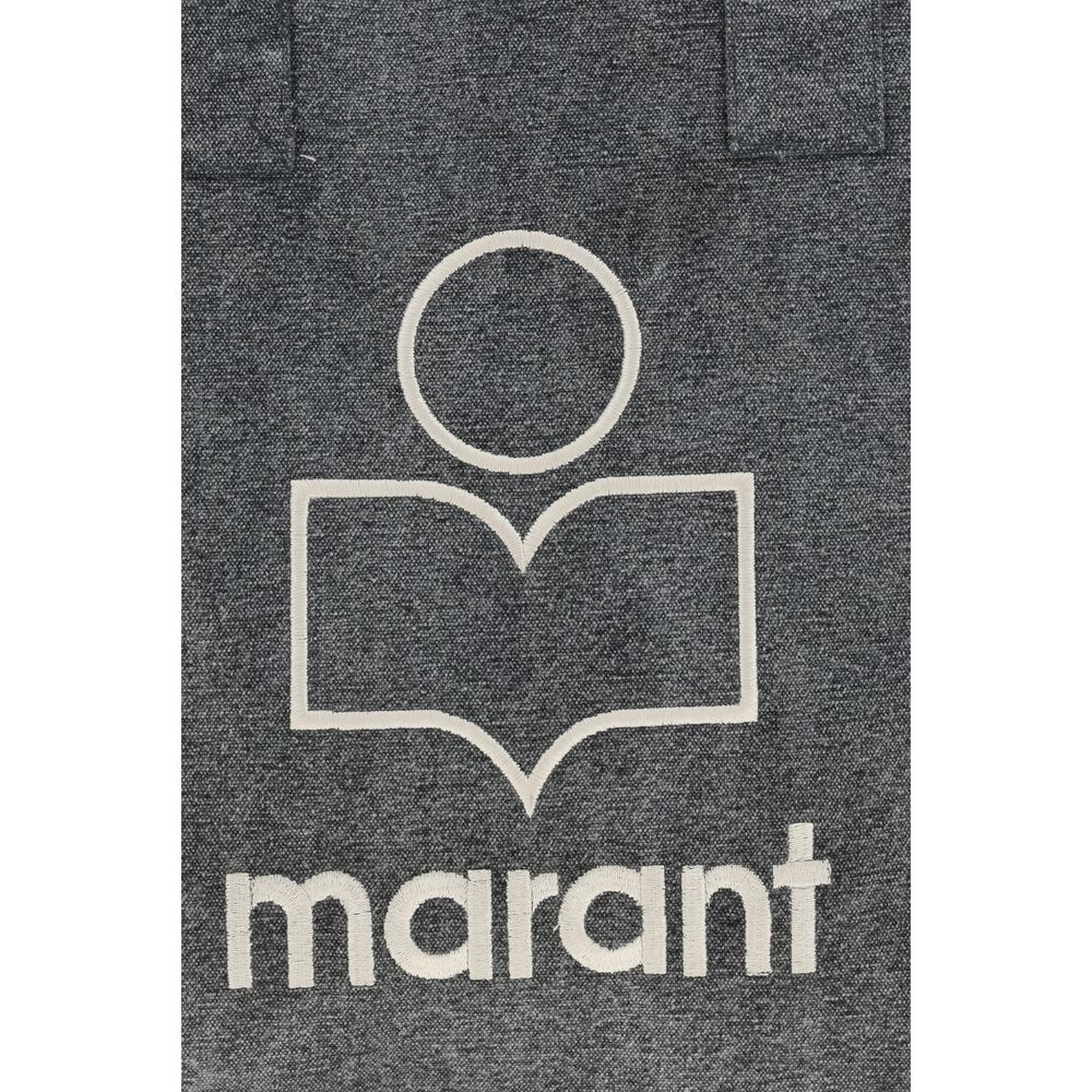 Sac cabas en coton gris Isabel Marant