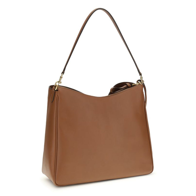 Sac à main Bos Taurus en cuir de veau beige Balenciaga